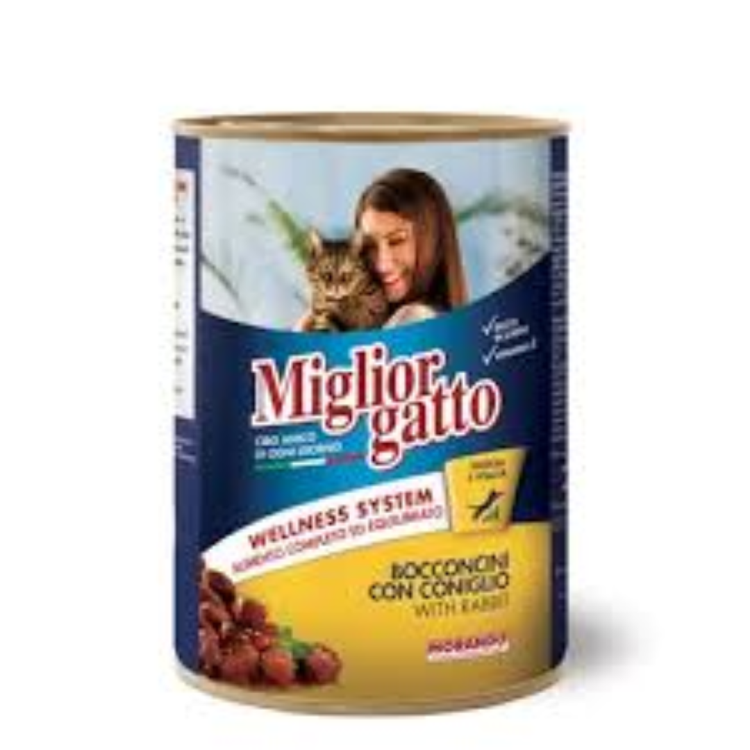MIGLIORGATTO CANNED CAT FOOD WITH GAME 405G